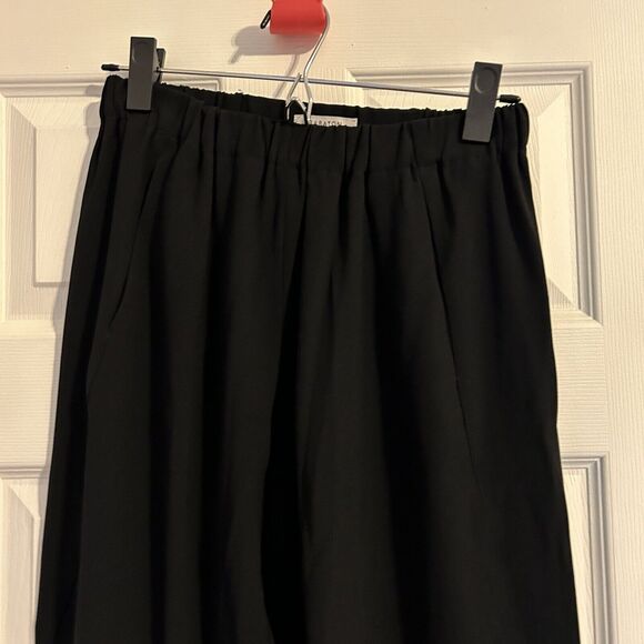 Babaton Pants Black Dexter Pull On Crop Trousers Joggers Size Small Aritzia - Picture 3 of 12